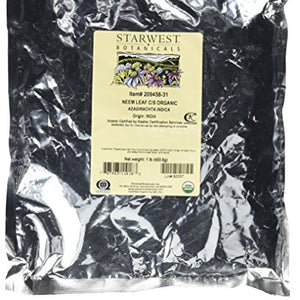 Starwest Botanicals - Bulk Neem Leaf C/S Organic - 1 lb.