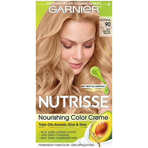 Garnier Nutrisse Permanent Haircolor, Light Natural Blonde 90 - 1 ea