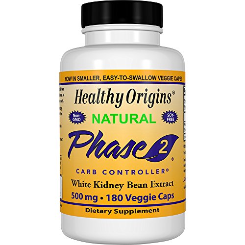 Healthy Origins - Natural Phase 2 Carb Controller 500 mg. - 180 Capsules