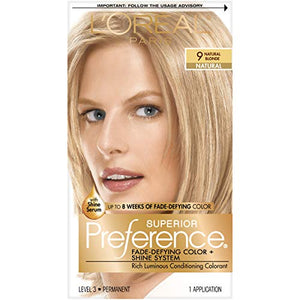 L'Oreal Superior Preference Hair Color, 9 Natural Blonde - 1 ea