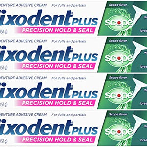 Fixodent Denture Adhesive Cream, Food Seal, Plus Scope Flavor, 2 oz.