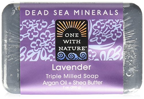One With Nature - Dead Sea Mineral Bar Soap Mild Exfoliating Lavender - 7 oz.
