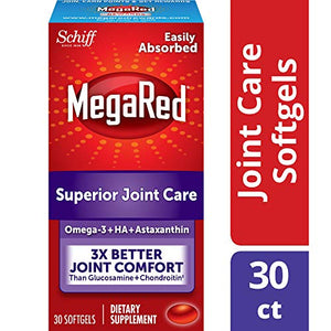 Schiff Mega Red Krill Oil Joint Care Softgels, 30 day Supply - 30 ea