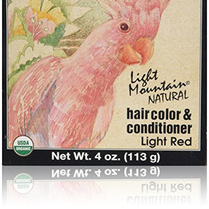 Light Mountain Natural - Hair Color & Conditioner Kit Light Red - 4 oz.