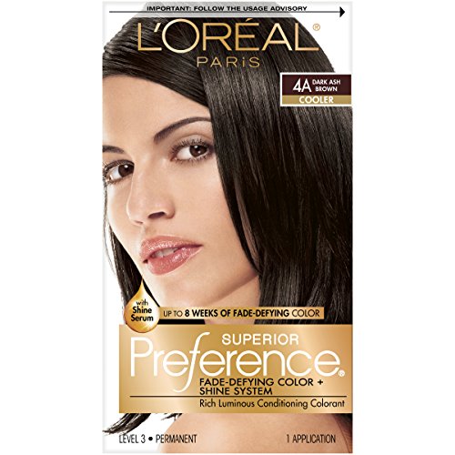 L'Oreal Superior Preference Fade Defying, Dark Ash Brown 4A - 1 ea.