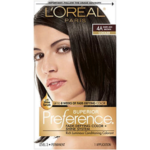 L'Oreal Superior Preference Fade Defying, Dark Ash Brown 4A  - 1 ea.