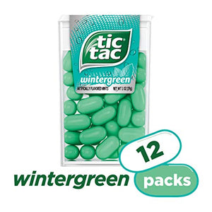 Tic tac winter green artificially flavored mints - 12 pack.
