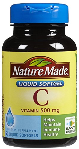 Nature Made Vitamin C 500 Mg Liquid Softgels - 60 ea