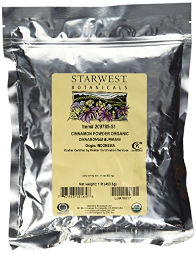 Starwest Botanicals - Bulk Cinnamon Powder Organic - 1 lb.