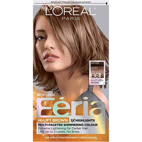 L'Oreal Feria Hi-Lift Browns, Downtown Brown B61 - 1 ea