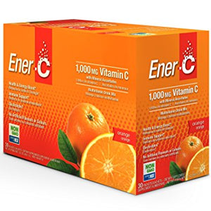 Ener-C - Vitamin C Effervescent Powdered Drink Mix Orange - 1000 mg(Pack of 30)