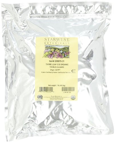 Starwest Botanicals - Bulk Thyme Leaf C/S Organic - 1 lb.