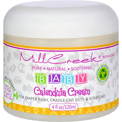 Mill Creek Botanicals - Baby Calendula Cream with Witch Hazel Extra Gentle Fragrance Free - 4 oz.