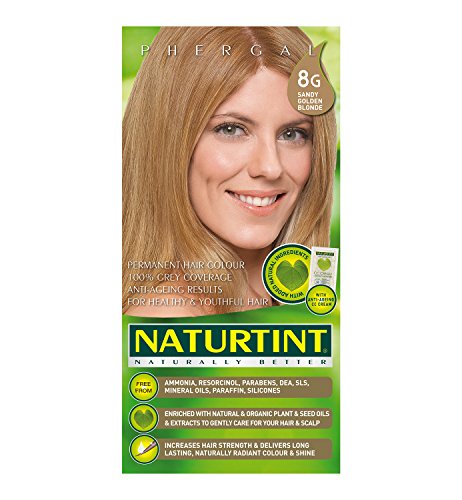 Naturtint 8G Sandy Golden Blonde Permanent Hair Colorant - 5.28 Oz.
