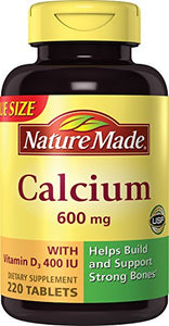 Nature Made Calcium 600 Plus D Tablets - 220 ea