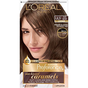 L'Oreal Paris Superior Preference, UL51 Sun-Kissed Caramels Hi-Lift Natural Brown - 1 ea