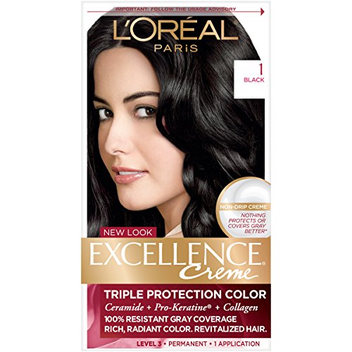 Loreal Excellence Hair Color Creme,1 Natural Black - 1 ea