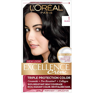 Loreal Excellence Hair Color Creme,1 Natural Black - 1 ea