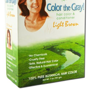 Light Mountain Natural - Color The Gray Hair Color & Conditioner Kit Light Brown - 7 oz.