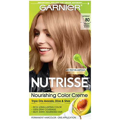 Garnier Nutrisse Permanent Creme Haircolor #80 Medium Natural Blonde - 1 ea