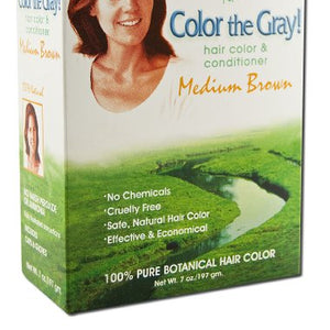 Light Mountain Natural - Color The Gray Hair Color & Conditioner Kit Medium Brown - 7 oz.