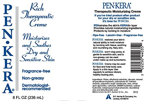 Pen-Kera Rich Therapeutic Moisturizing Creme, Fragrance-Free - 8 Oz.