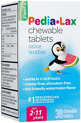 Fleet Pedia-Lax Saline Laxative Chewable Tablets, Watermelon - 30 ea