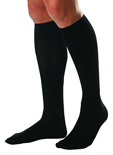 Jobst Mens Light Weight Dress Socks, Compression 8-15 mm/Hg, Navy, Large -1 Ea