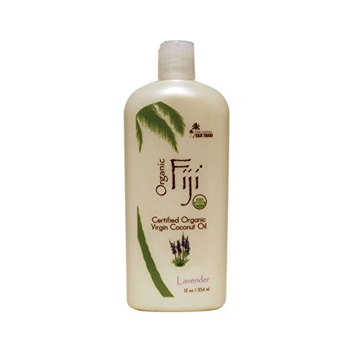 Organic Fiji - Organic Cold Pressed Coconut Oil Lotion for Face and Body Lavender - 12 oz.