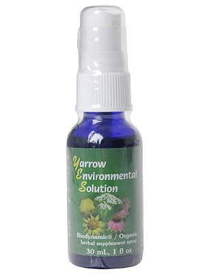 Flower Essence Services - Yarrow Environmental Solution Organic Supplement Spray - 1 oz.