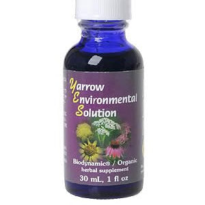 Flower Essence Services - Yarrow Environmental Solution Organic Supplement Drops - 1 oz.