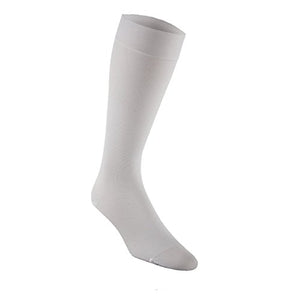 Jobst Medical Legwear for Mens Socks, Knee High 15-20 mmHg Compression, White Color, Size: Large - 1 Box