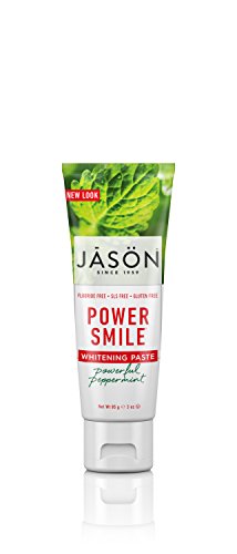 Jason Natural, Power Smile, Antiplaque & Whitening Toothpaste, Powerful Peppermint - 3 oz