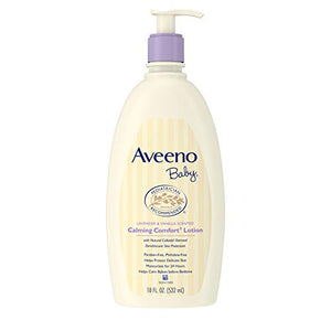 Aveeno Baby Calming Comfort Moisturizing Lotion, Lavender & Vanilla, 18 Fluid Ounce