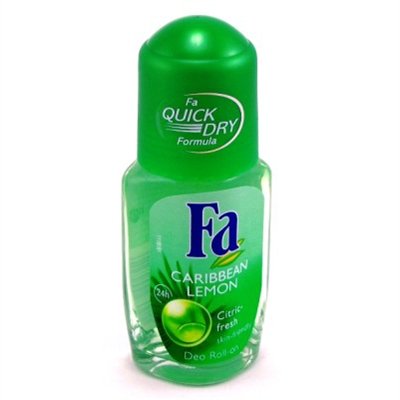 FA 24 Hour Roll-On Deodorant, Caribbean Lemon - 1.7 oz