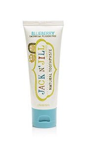 Jack N' Jill - Natural Toothpaste Fluoride-Free with Certified Organic Blueberry - 1.76 oz ( Pack of 6 )