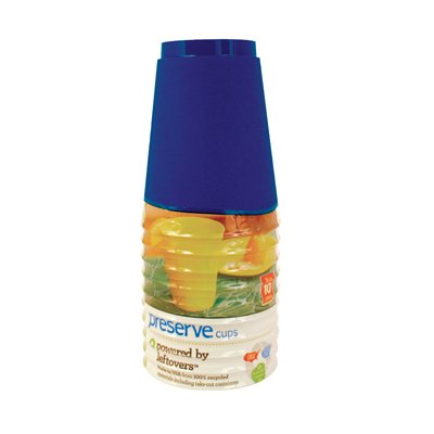 Preserve - Reusable Recycled Plastic Cups 16 oz. Midnight Blue - 10 Piece