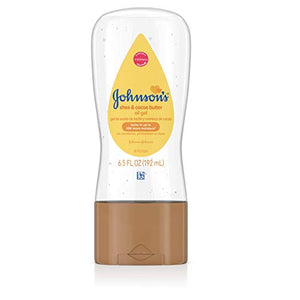 Johnsons baby oil gel with shea and cocoa butter - 6.5 oz