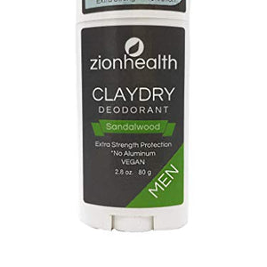 Adama Claydry Natural Deodorant 2.5oz (Sandalwood)
