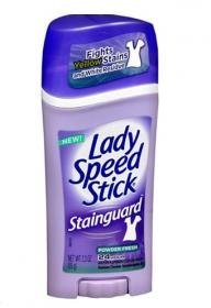 Lady Speed Stick Stainguard Deodorant, Powder Fresh - 2.3 oz