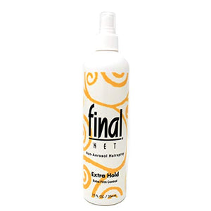 Final Net Unscented All Day Hold Hairspray, Extra Hold - 12 oz