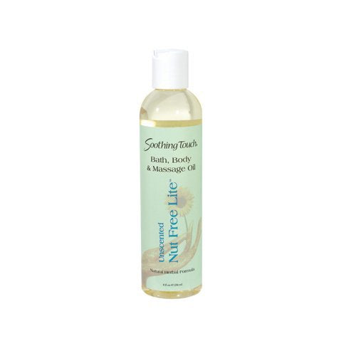 Soothing Touch - Bath Body & Massage Oil Nut Free Lite Unscented - 8 oz.