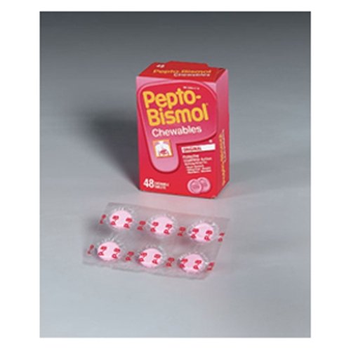Pepto - Bismol Chewable Tablets Relieves Heartburn, Original - 48 ea