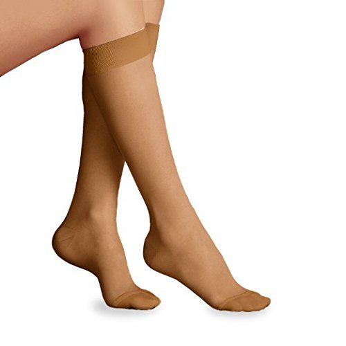 Jobst Stockings Ultra Sheer Knee High 8-15 mm/Hg Compression SunBronze - Small