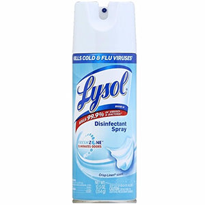 Lysol crisp linen scent disinfectant spray - 12.5 oz.