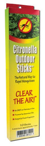 Neem Aura Naturals Outdoor Citronella Sticks - 10 ea
