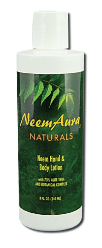 Neem Aura Naturals Hand and Body Lotion with Aloe Vera - 8 oz
