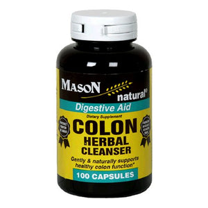 Mason Natural Colon Herbal Cleanser - 100  Capsules.