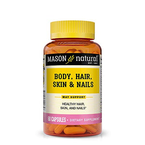 Mason natural body, hair, skin and nails beauty formula capsules - 60 ea