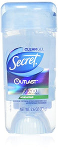 Secret Outlast Antiperspirant & Deodorant Clear Gel, Unscented -2.7 oz